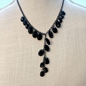 Kenneth Cole Black Y  Necklace